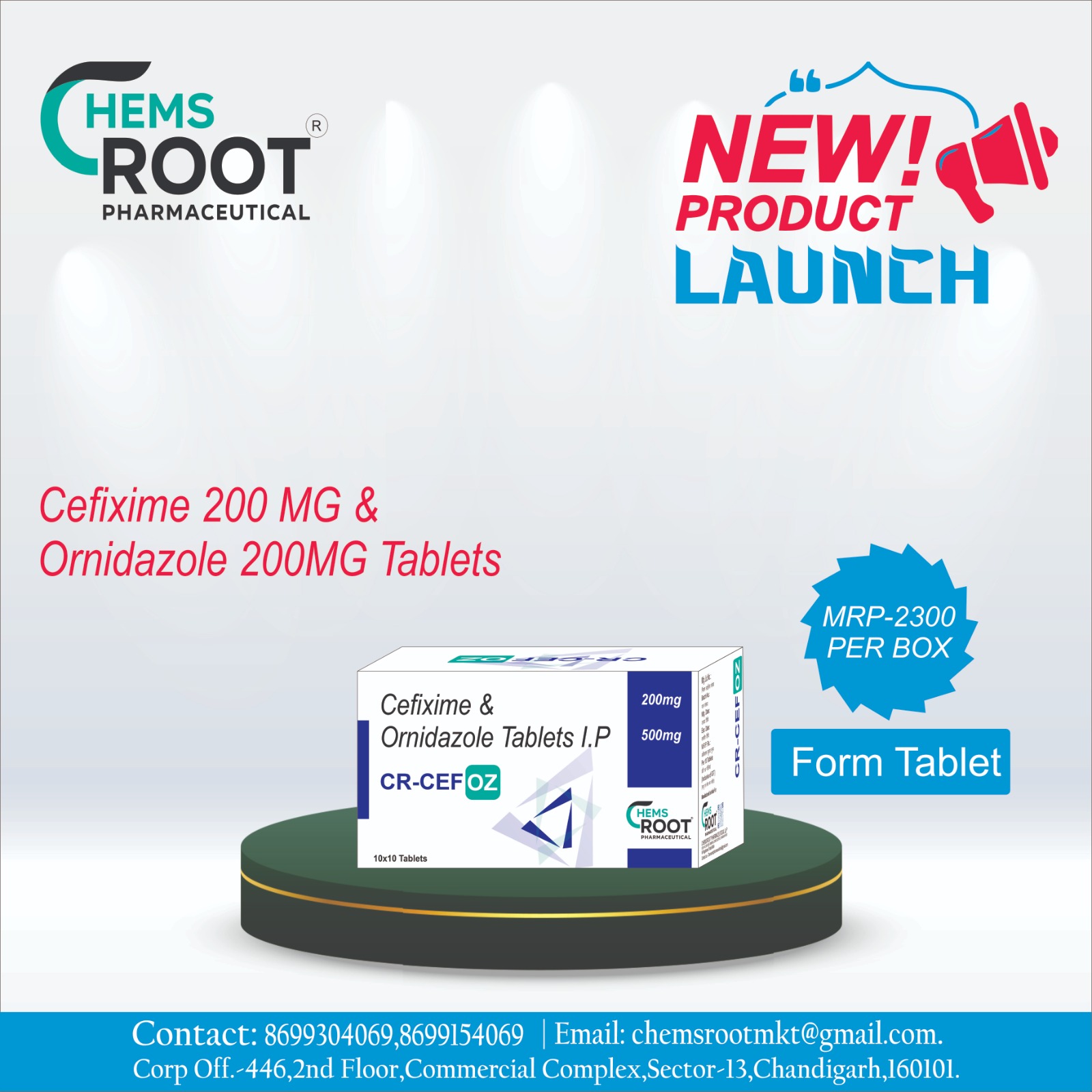 Cefixime + Ornidazole Tablets Manufacturer in India