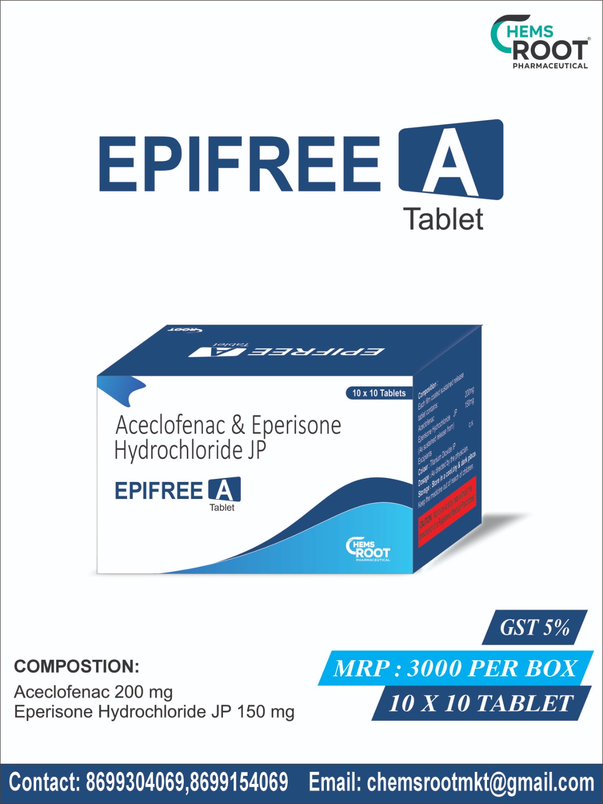 Aceclofenac & Eperisone Hydrochloride JP